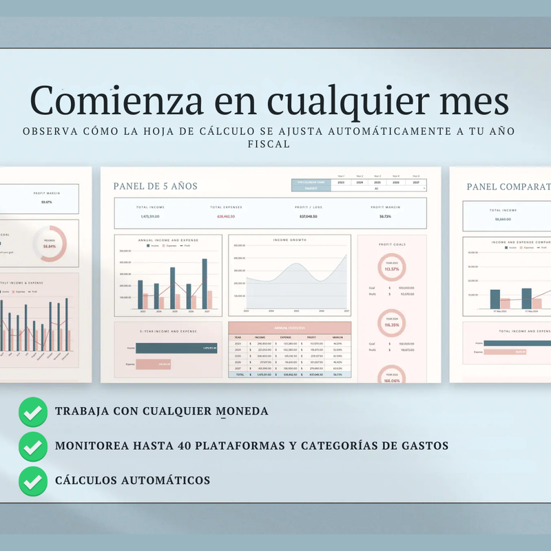 Balance Airbnb – 6 plantillas profesionales para ingresos y gastos de anfitriones + BONUS 📊